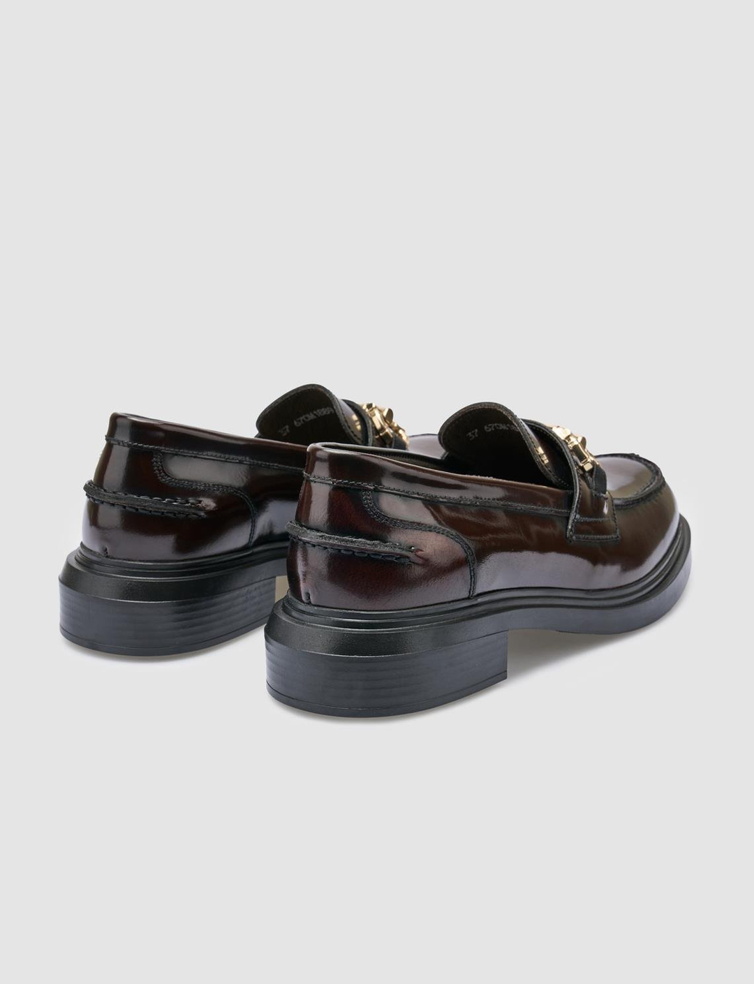 Açma Hakiki Deri Bordo Kadın Ayakkabı