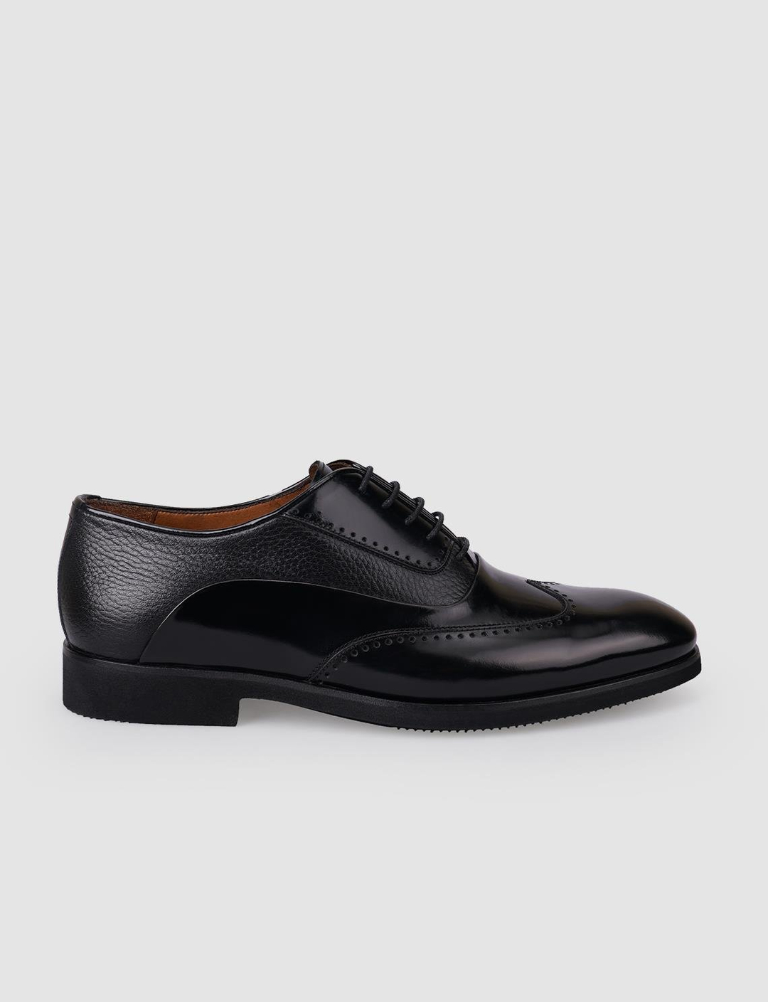 Açma Hakiki Deri Siyah Erkek Ayakkabı