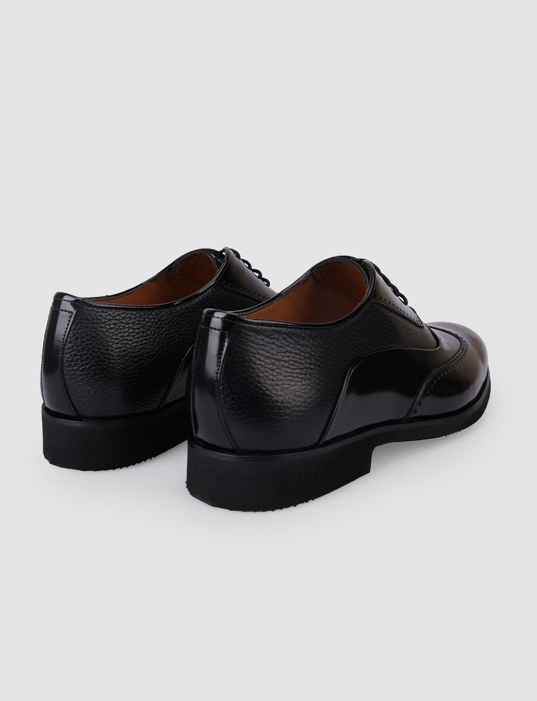 Açma Hakiki Deri Siyah Erkek Ayakkabı