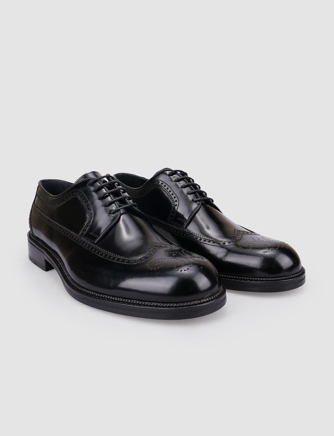 Açma Hakiki Deri Siyah Erkek Ayakkabı