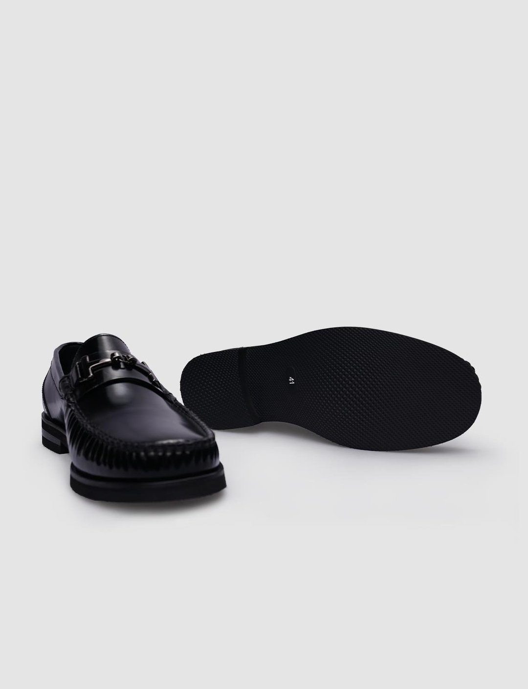 Açma Hakiki Deri Siyah Erkek Ayakkabı