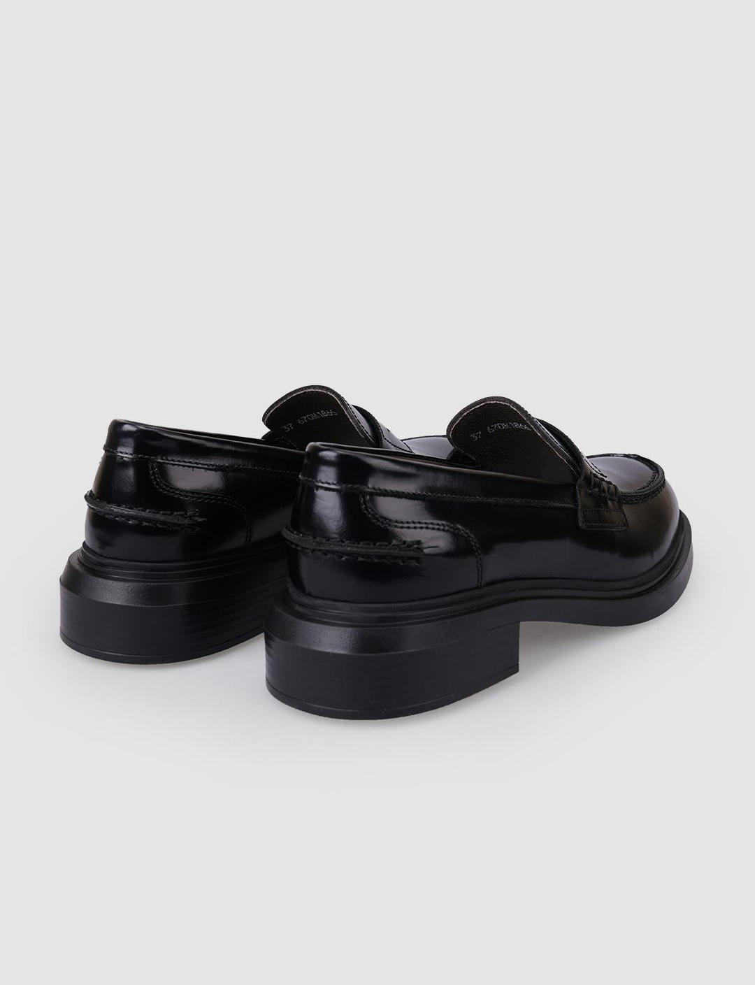 Açma Hakiki Deri Siyah Kadın Ayakkabı