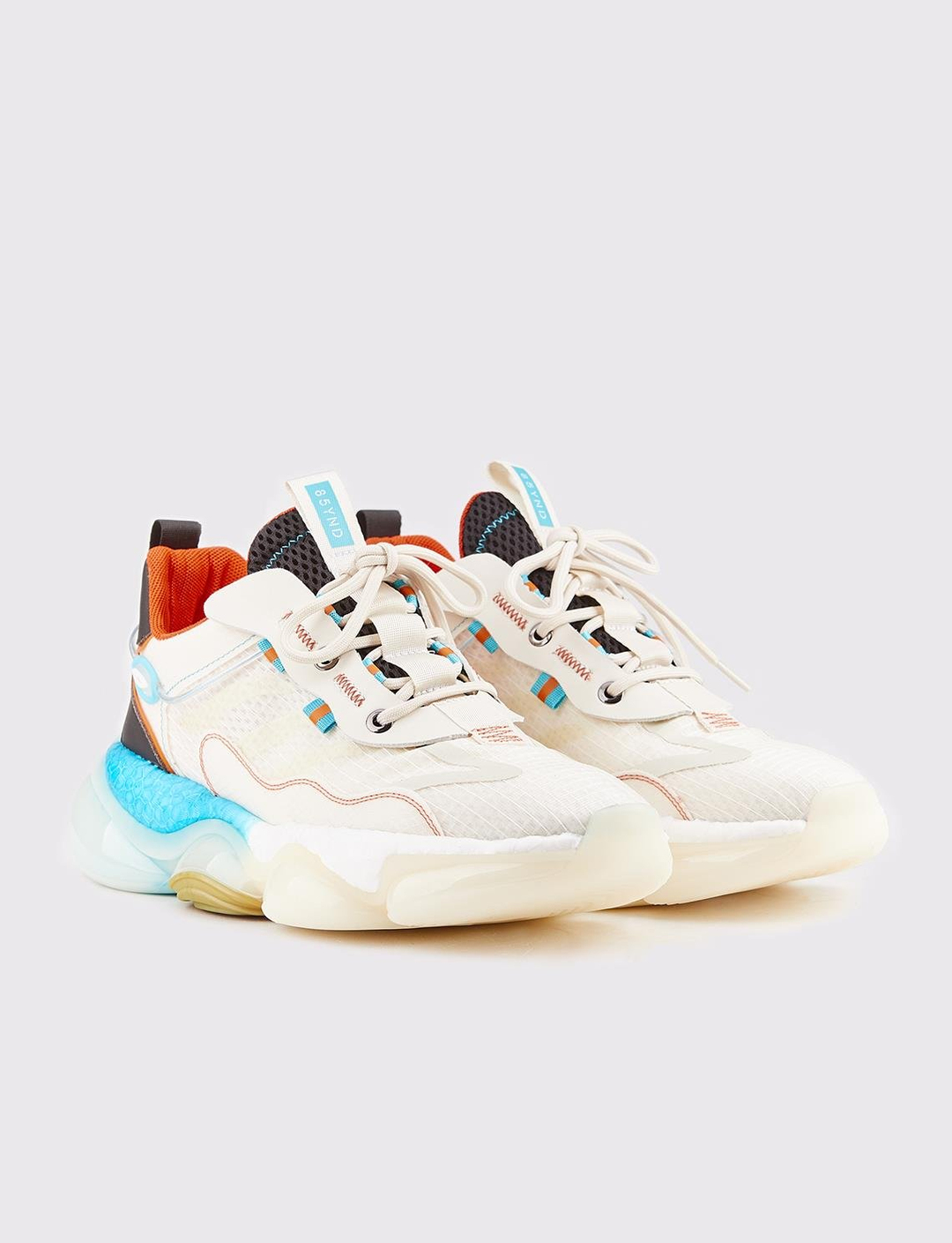 Bej Bağcıklı Erkek Sneaker Spor Ayakkabı