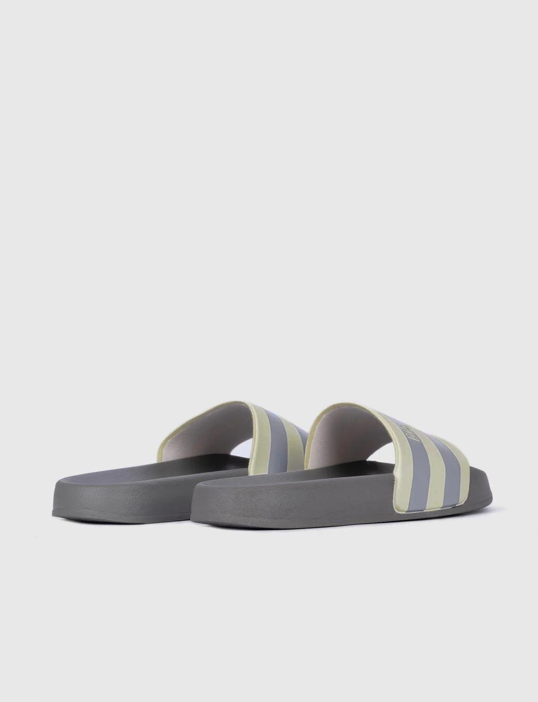 Men White-Grey Slides