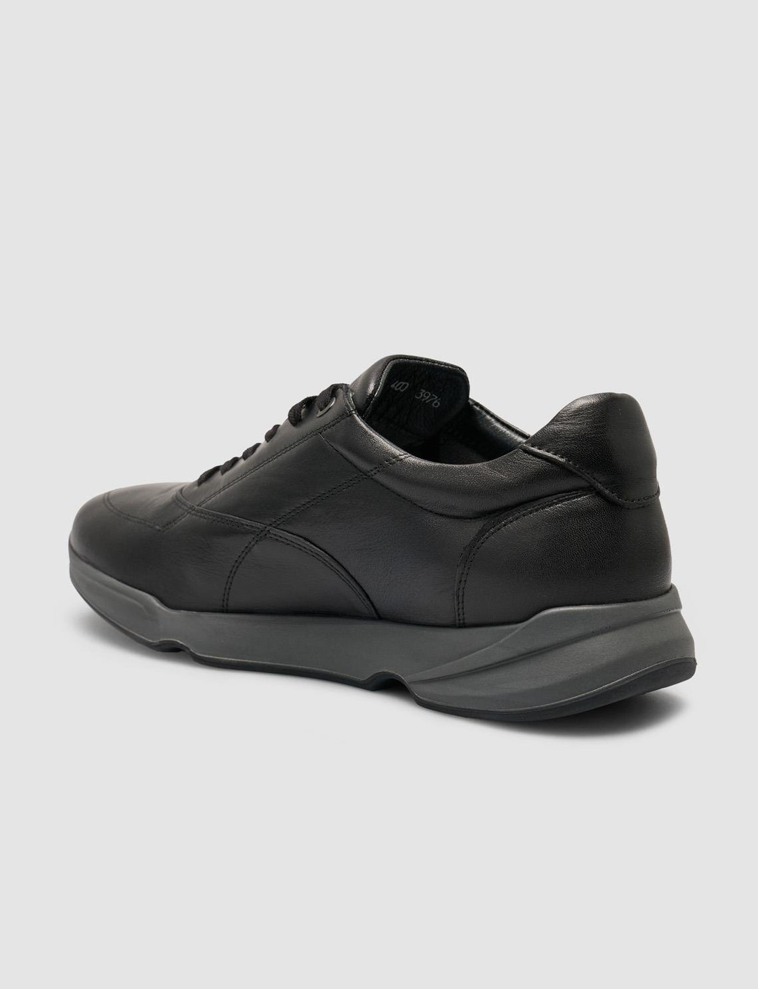 Cabani %100 Hakiki Deri Siyah Bağcıklı Erkek Spor Ayakkabı