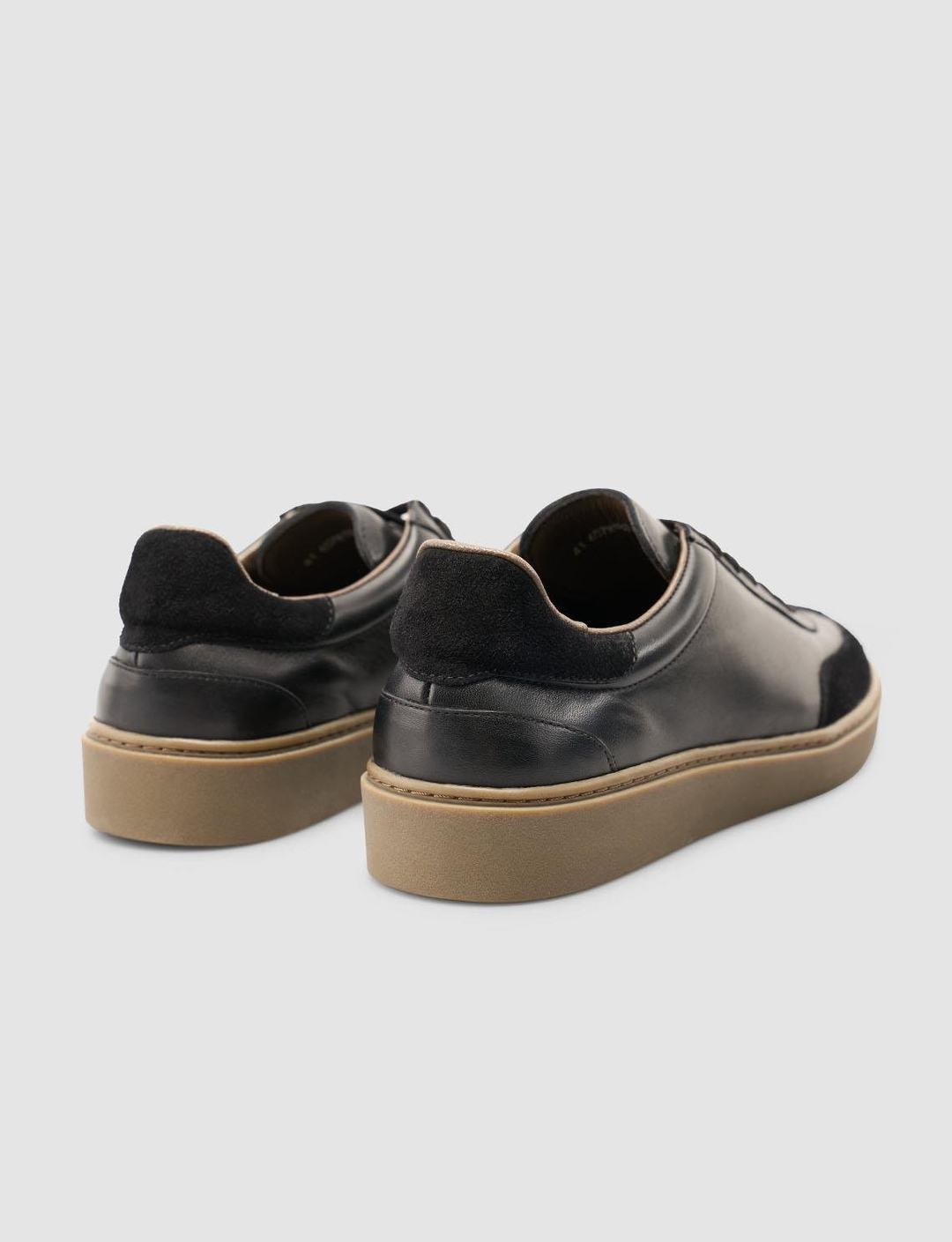 Cabani %100 Hakiki Deri Siyah Süet Erkek Spor Ayakkabı