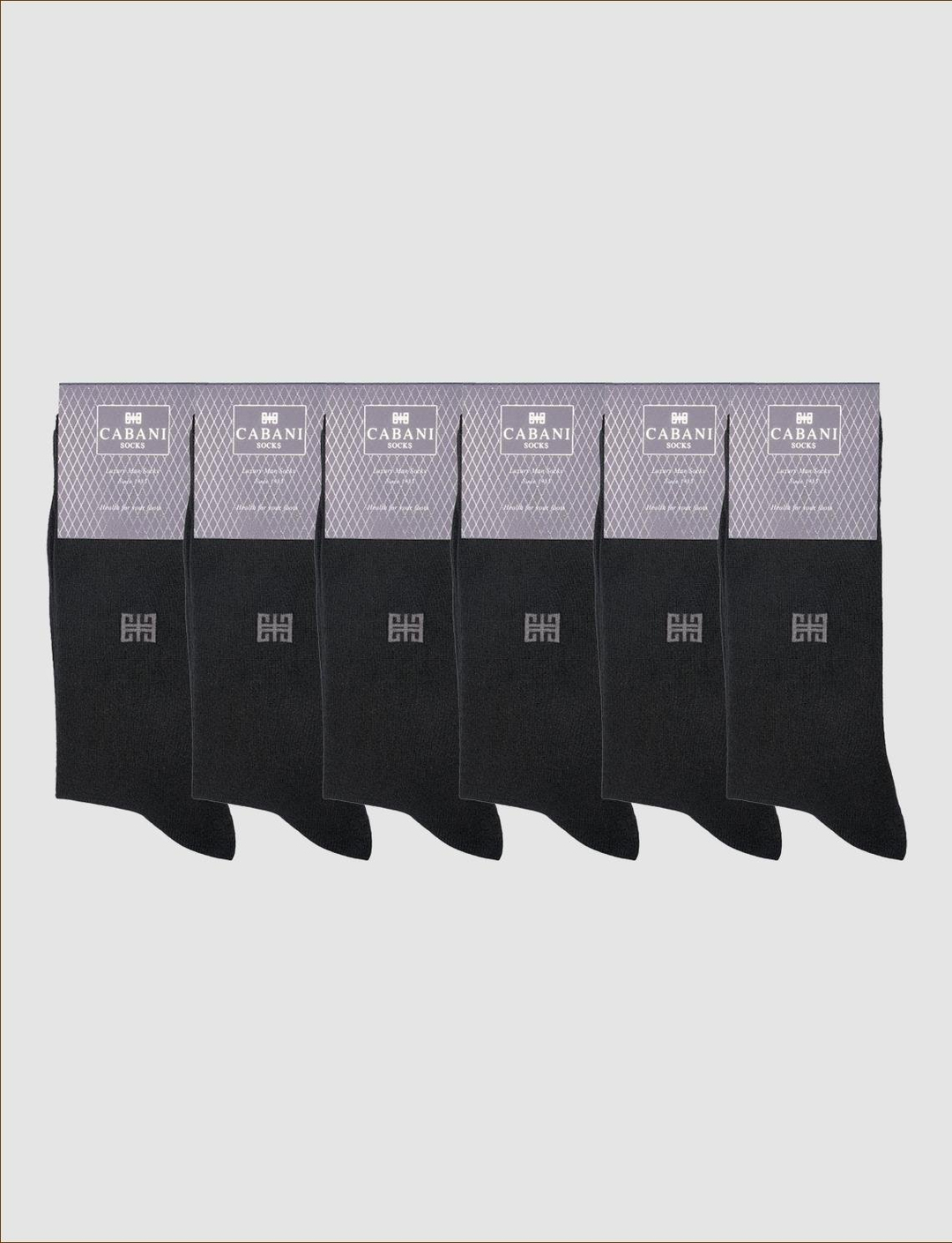 Cabani 6'lı İnce Modal Siyah Erkek Çorap
