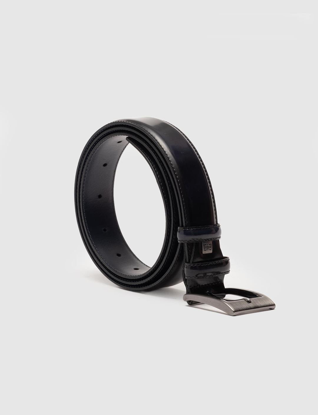 Dikişli Hakiki Deri Lacivert Erkek Kemer