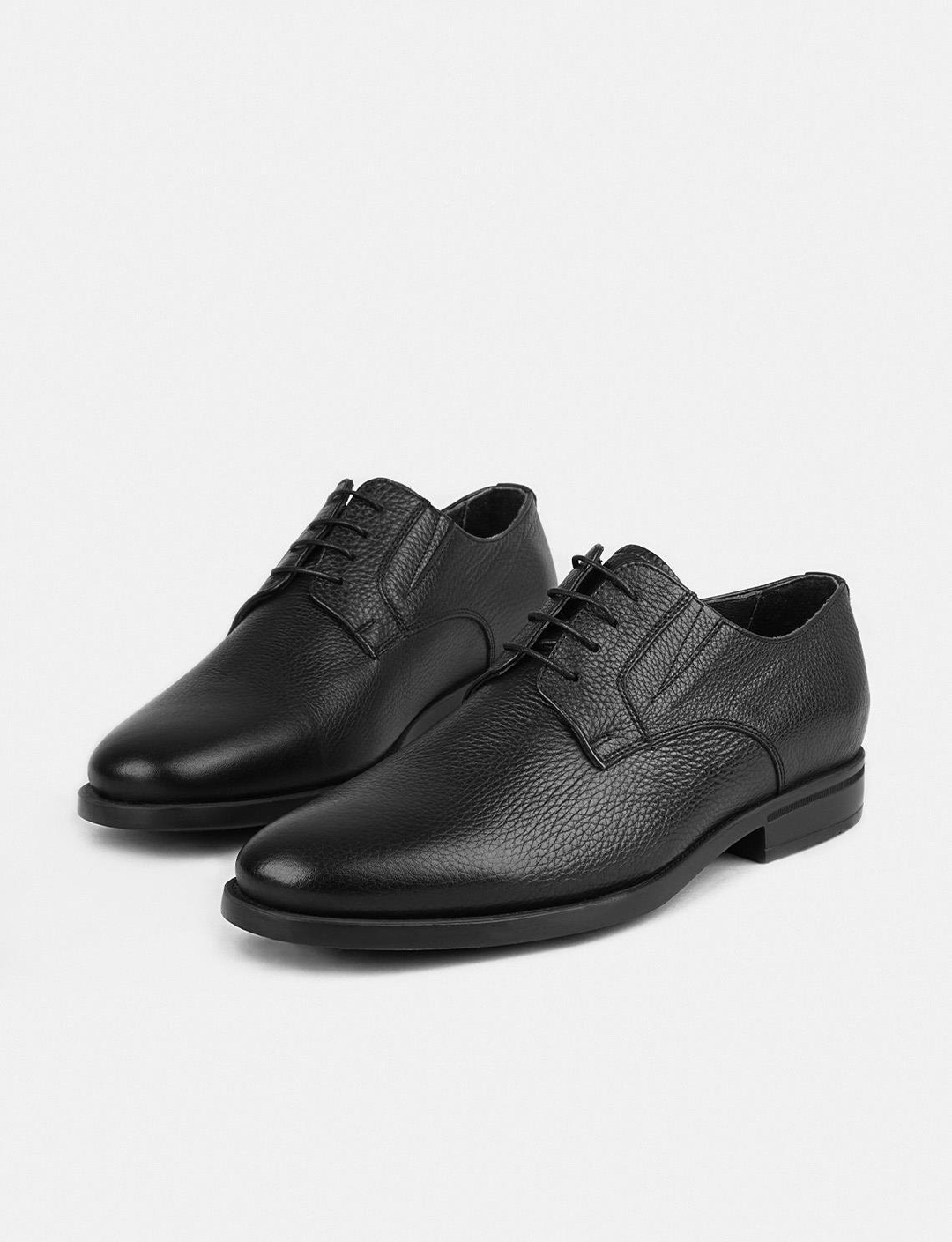 Erkek Hakiki Deri Siyah Eva Tabanlı Günlük Ayakkabı