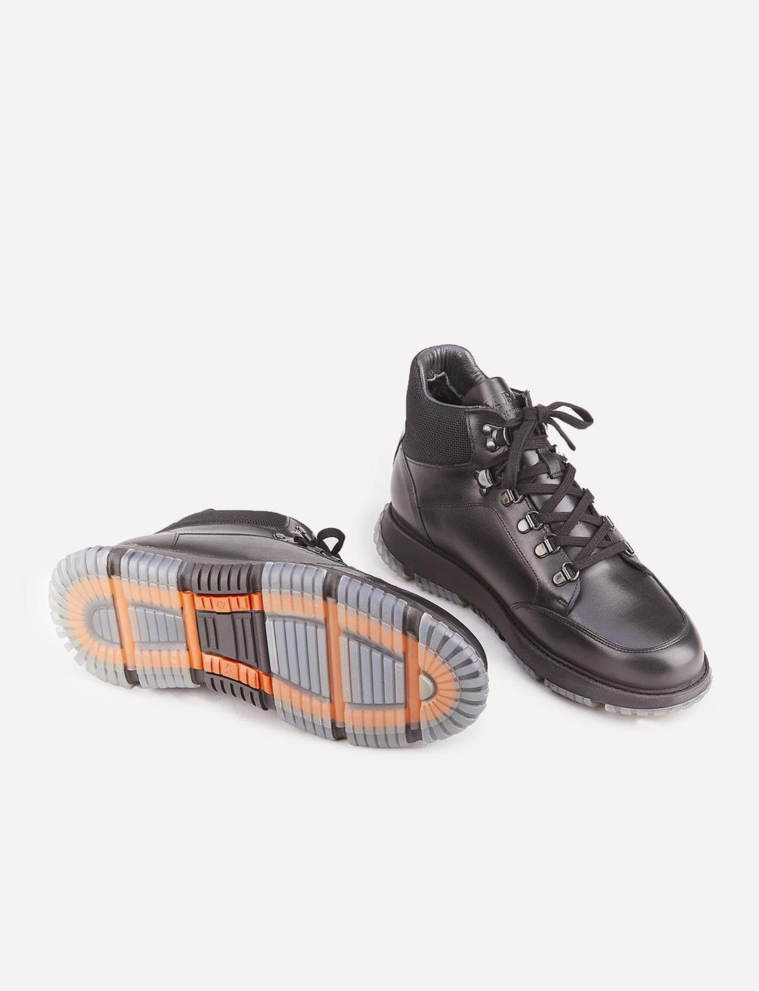 Erkek Hakiki Deri Siyah Kürklü Bağcıklı Günlük Bot