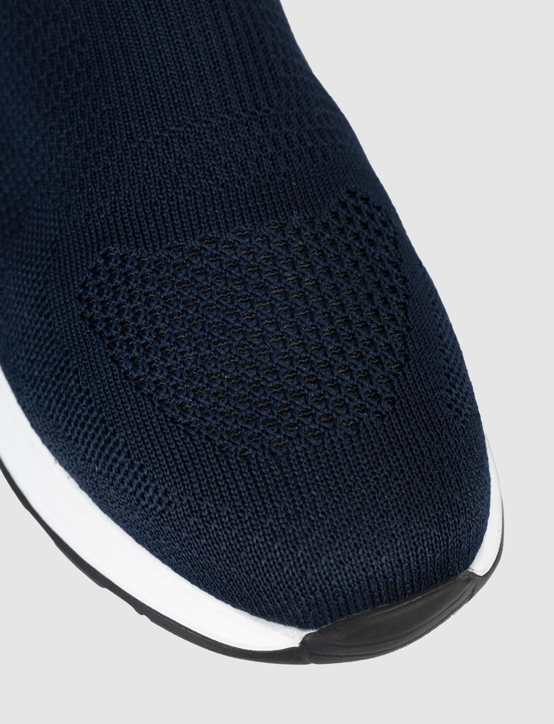 Erkek Siyah Triko Hakiki Deri Yazlık Slip-On Ayakkabı