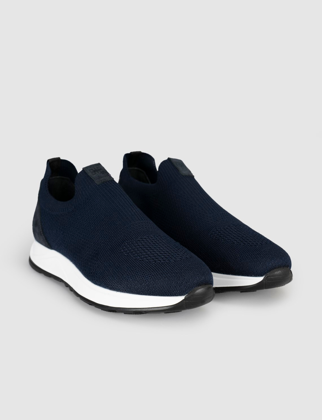 Erkek Siyah Triko Hakiki Deri Yazlık Slip-On Ayakkabı