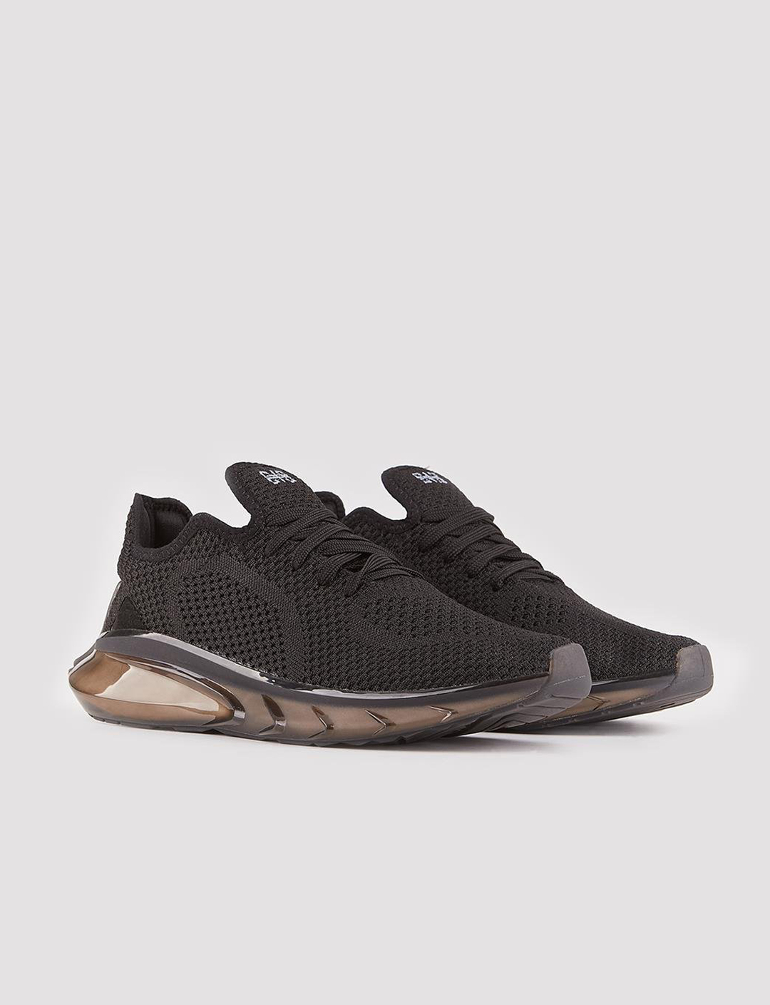 Men Black Low Top Chunky Sneakers