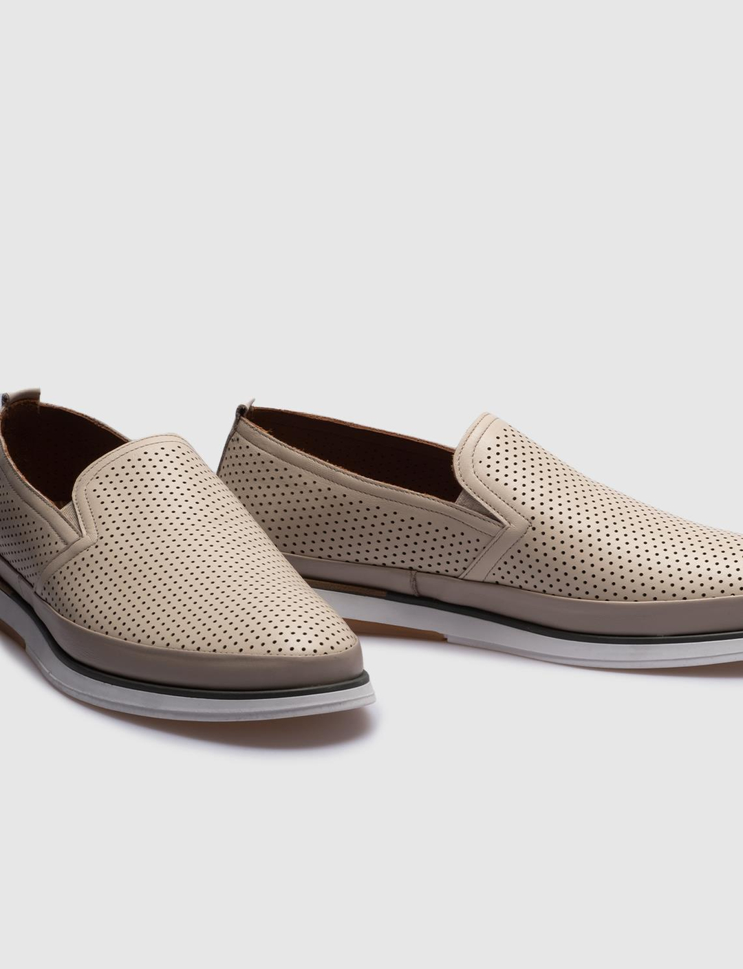 Hakiki Deri Bej Erkek Günlük Ayakkabı