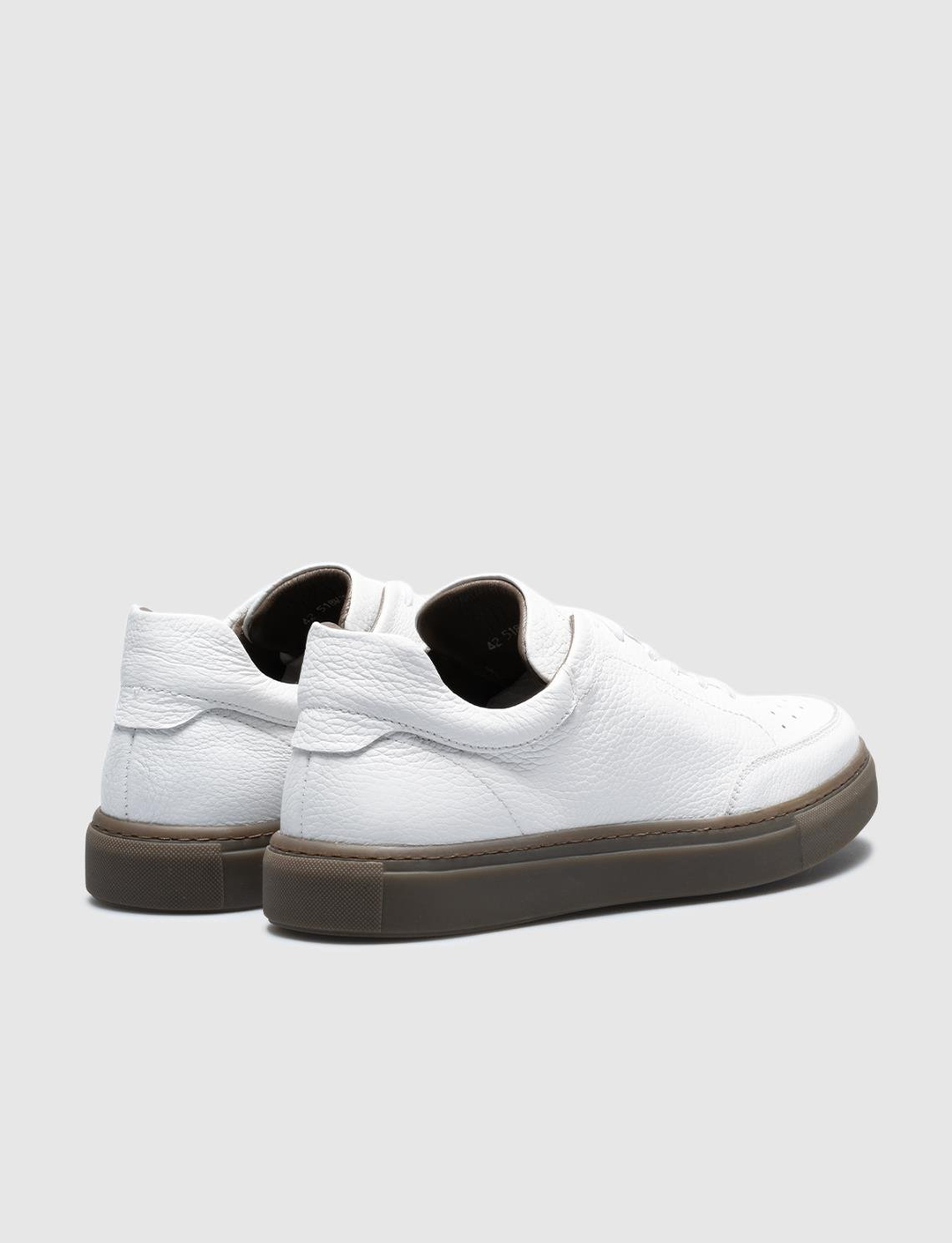 Hakiki Deri Beyaz Bağcıklı Erkek Spor Ayakkabı