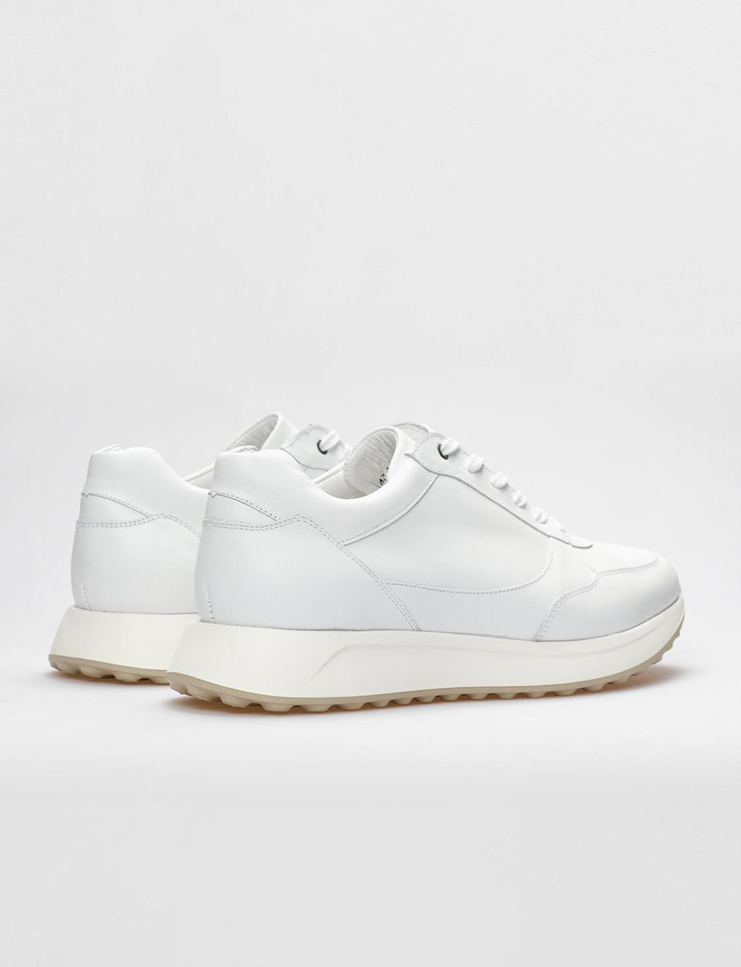 Hakiki Deri Beyaz Erkek Ayakkabı