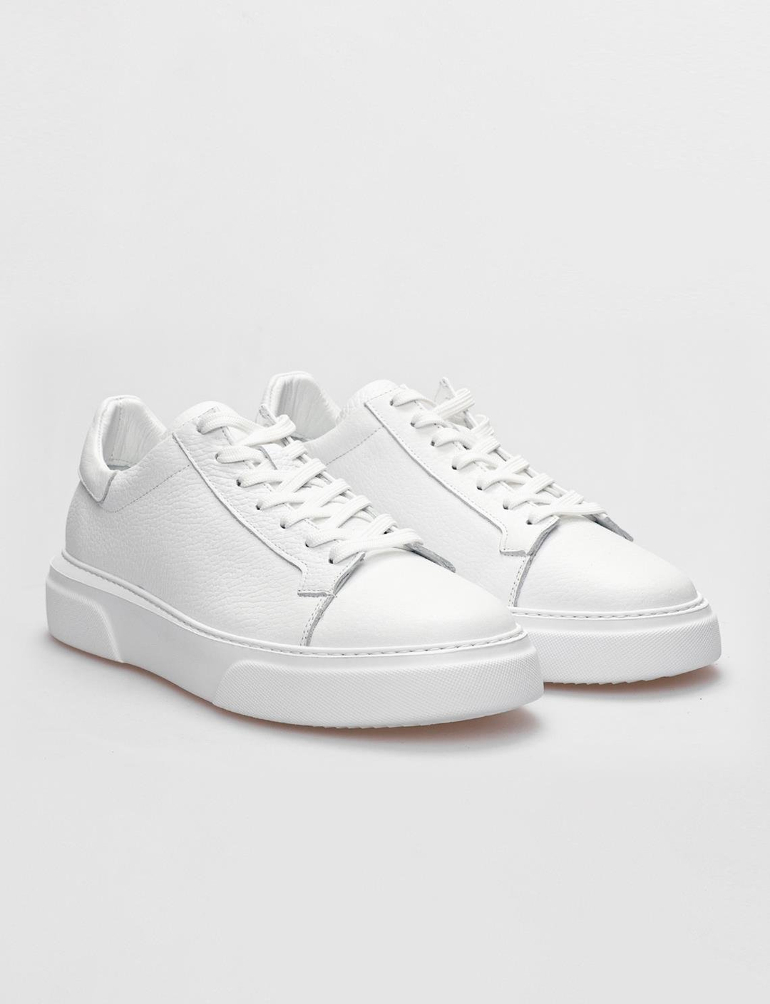 Hakiki Deri Beyaz Erkek Ayakkabı