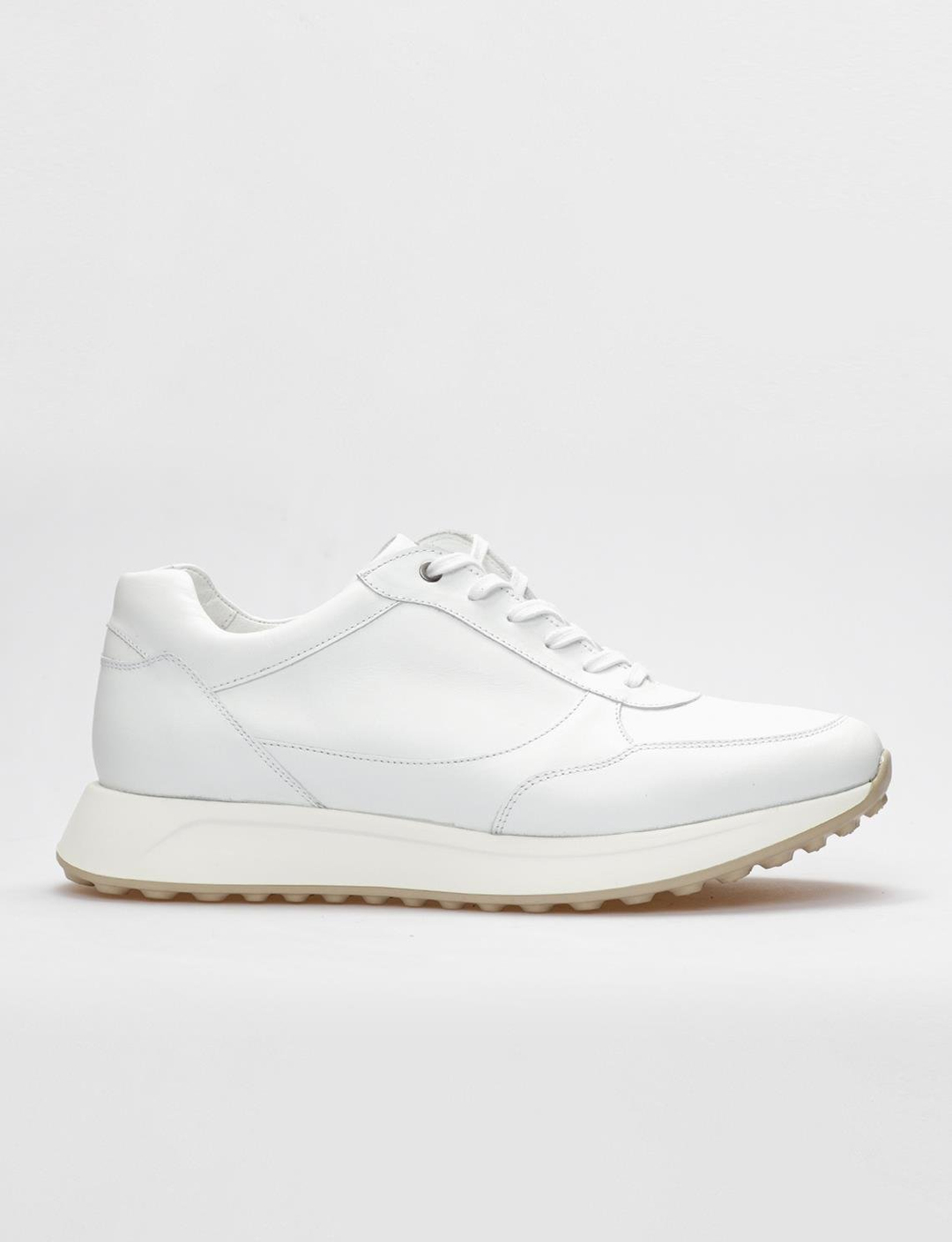 Hakiki Deri Beyaz Erkek Ayakkabı