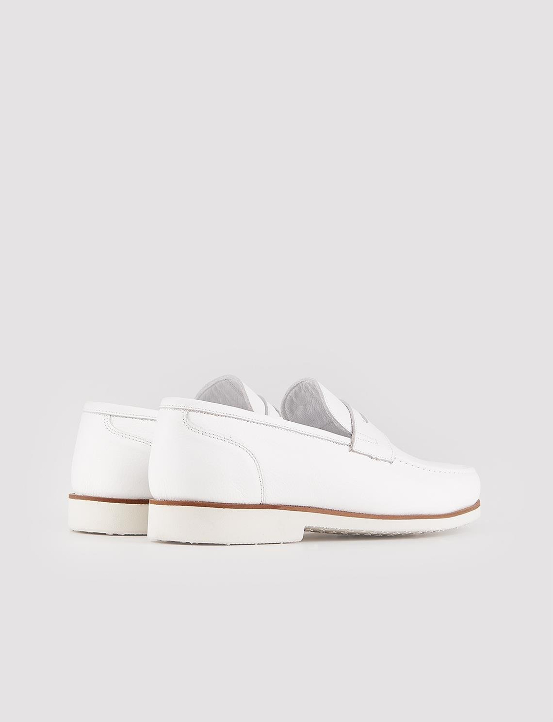 Hakiki Deri Beyaz Erkek Klasik Günlük Ayakkabı
