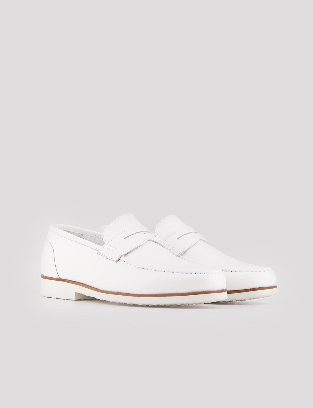 Hakiki Deri Beyaz Erkek Klasik Günlük Ayakkabı