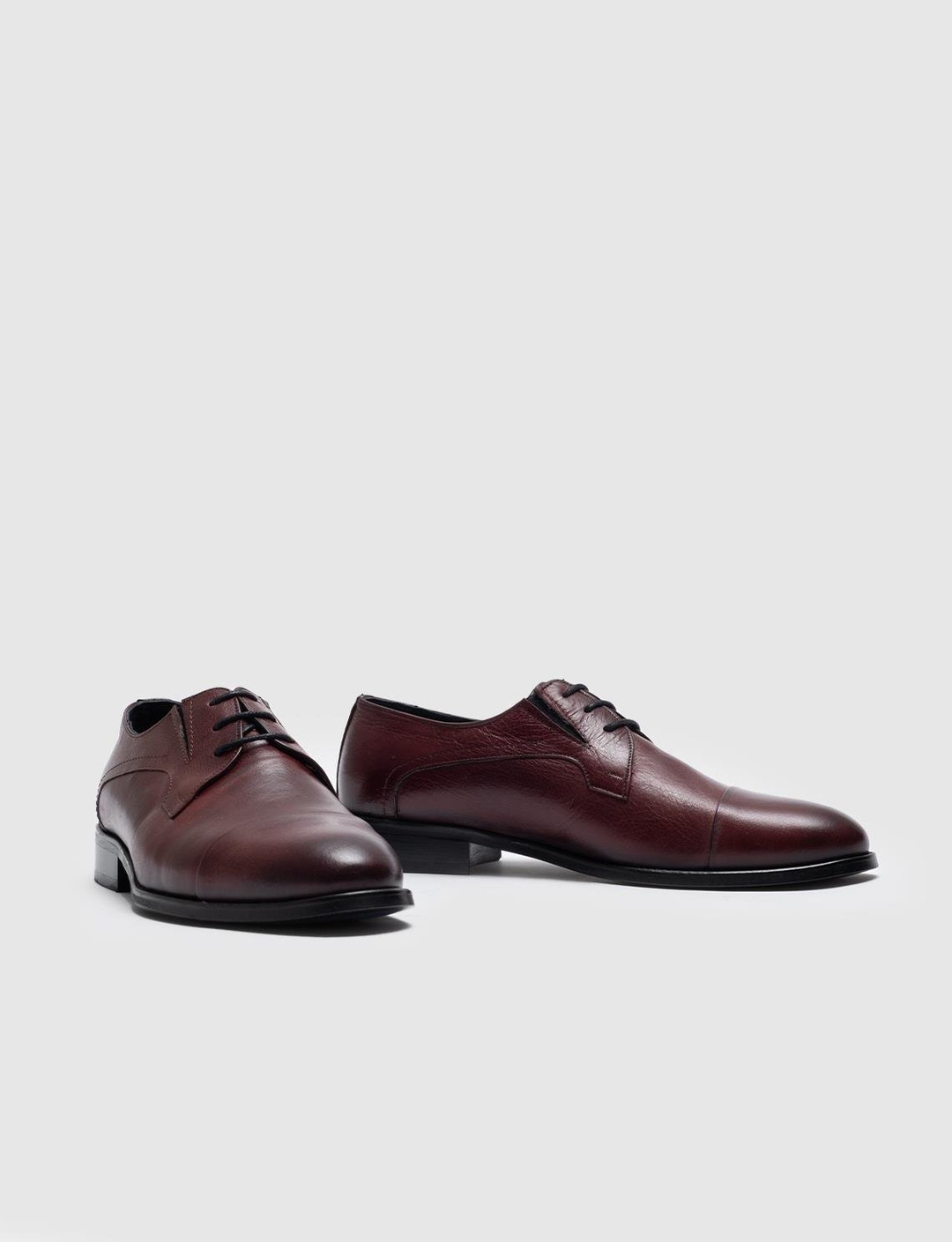 Hakiki Deri Bordo Bağcıklı Erkek Klasik Ayakkabı