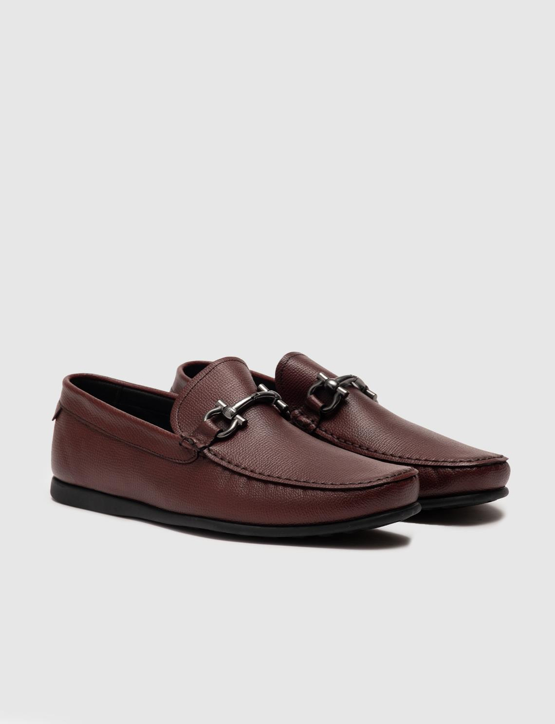 Hakiki Deri Bordo Erkek Loafer