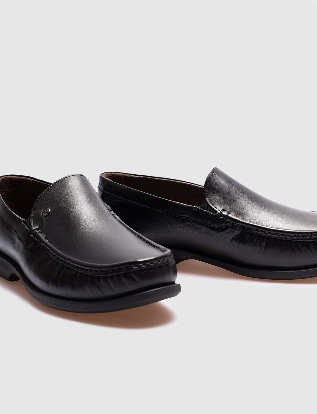 Hakiki Deri Dikiş Detaylı Siyah Erkek Günlük Ayakkabı