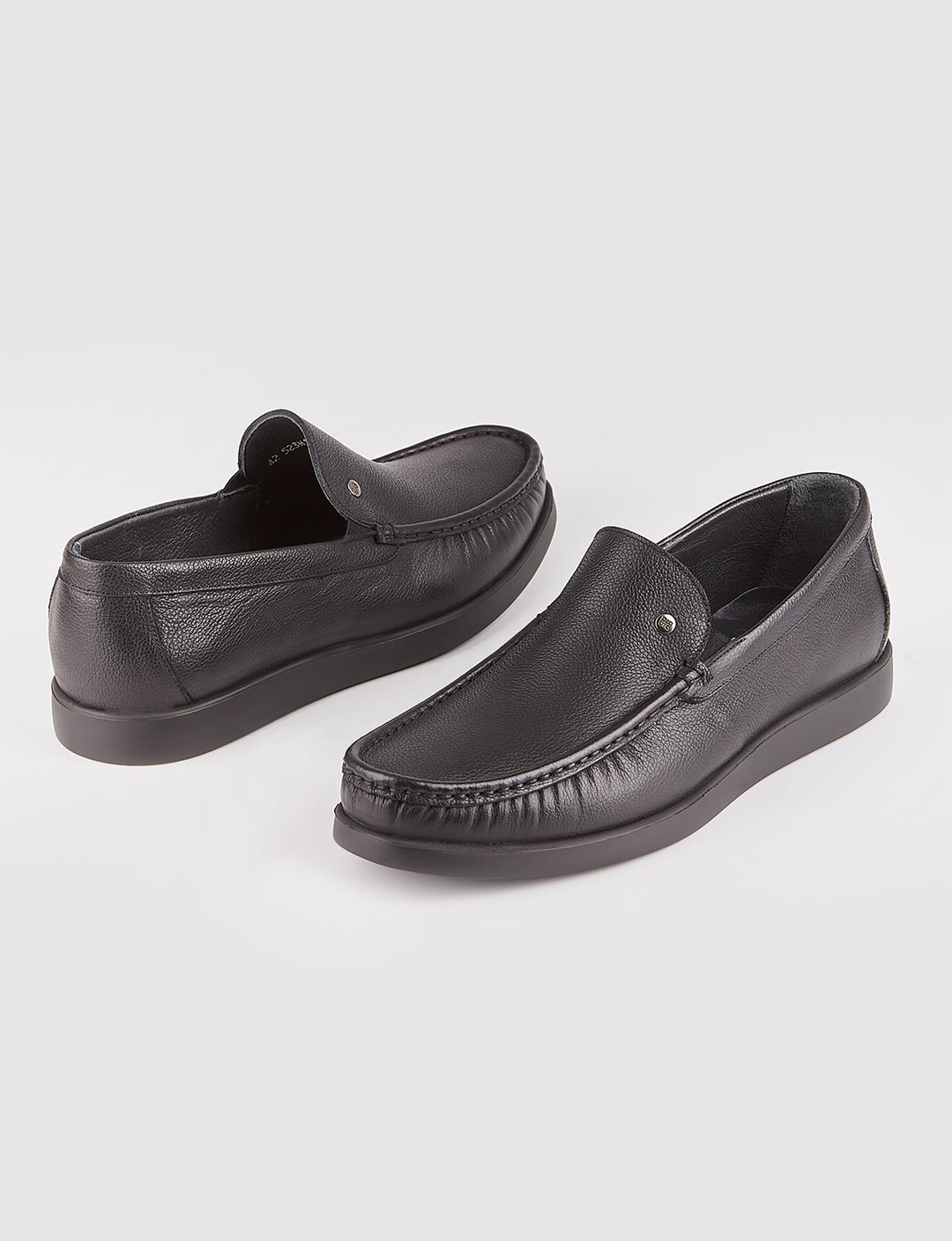 Hakiki Deri Erkek Siyah Sneaker Günlük Ayakkabı