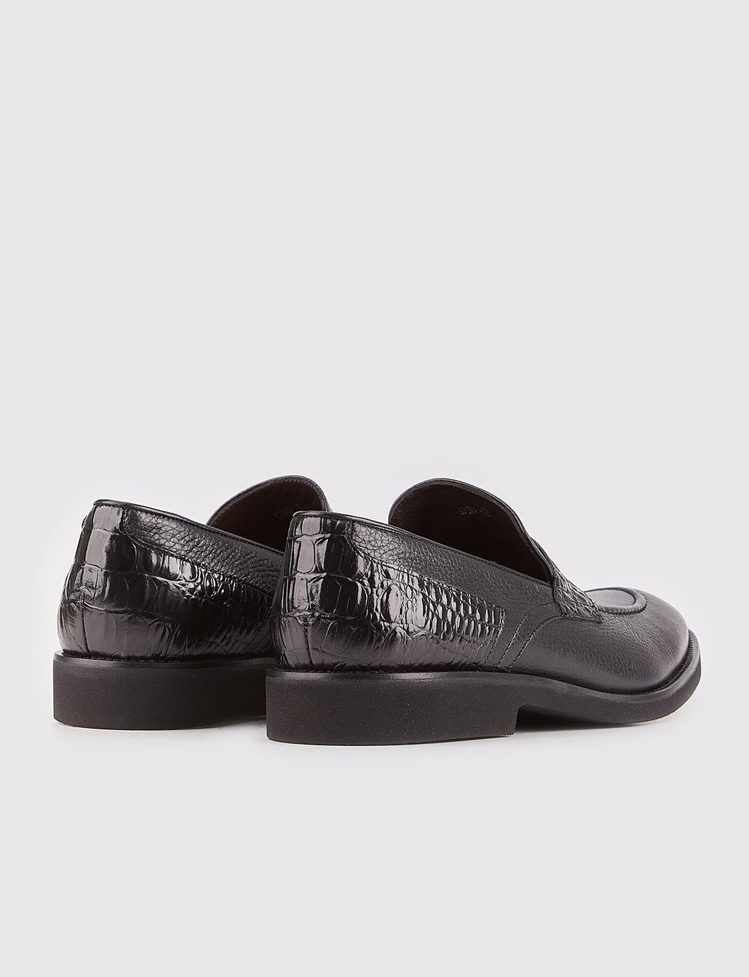 Hakiki Deri Eva Tabanlı Siyah Erkek Klasik Ayakkabı