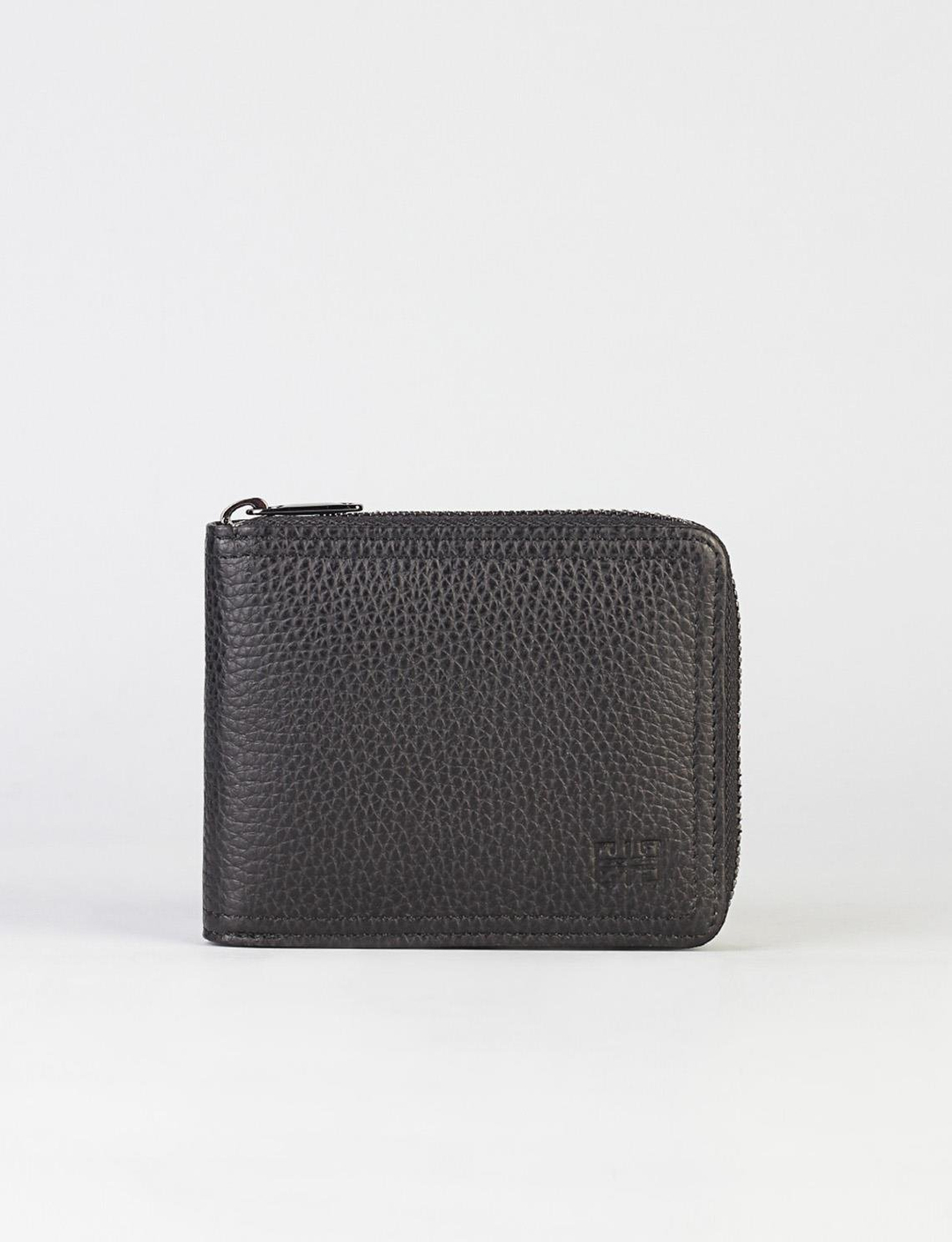 Hakiki Deri Fermuar Detaylı Siyah Erkek Cüzdan