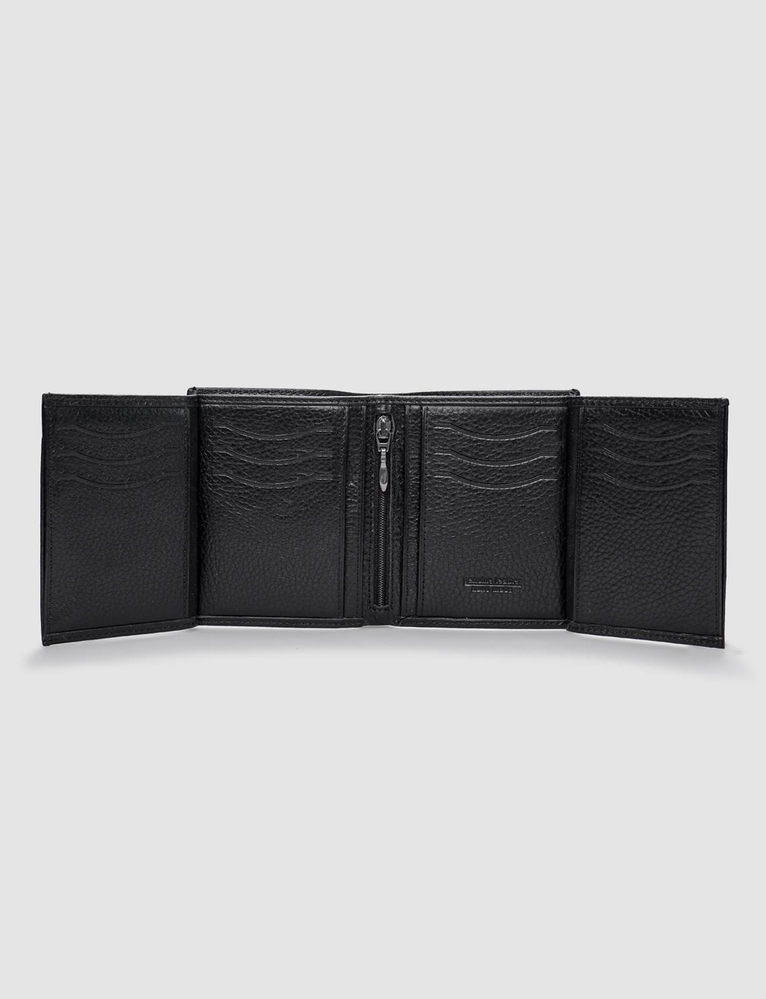 Hakiki Deri Fermuarlı Siyah Erkek Cüzdan