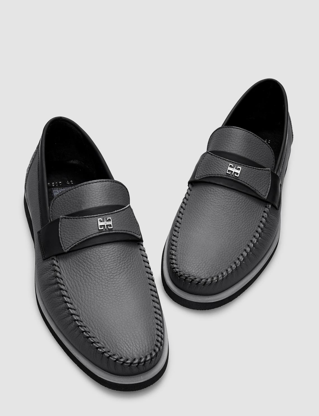 Hakiki Deri Gri Erkek Ayakkabı