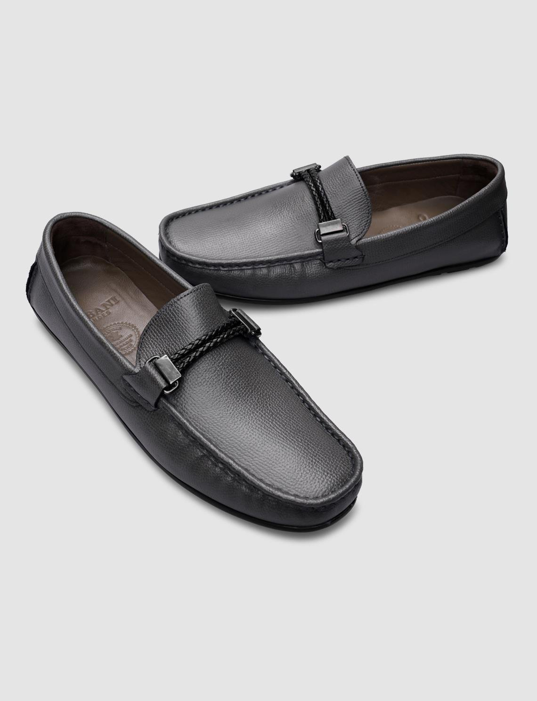 Hakiki Deri Gri Erkek Ayakkabı