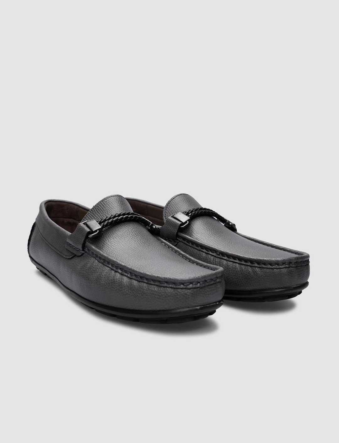 Hakiki Deri Gri Erkek Ayakkabı