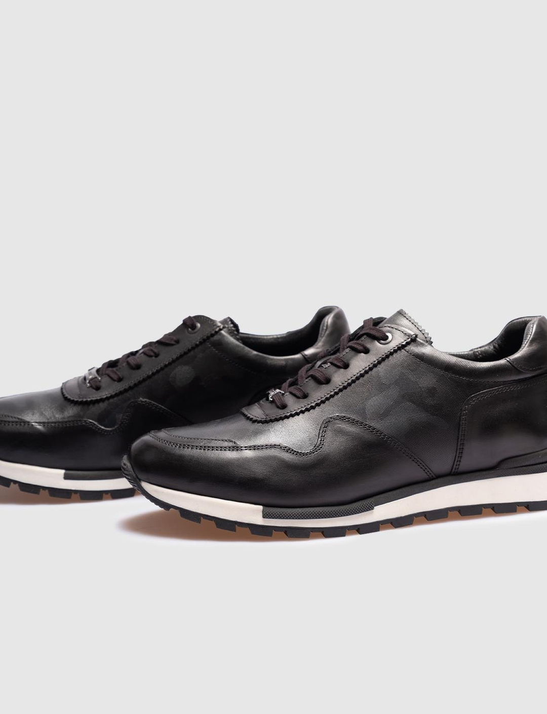 Hakiki Deri Haki Bağcıklı Erkek Spor Ayakkabı