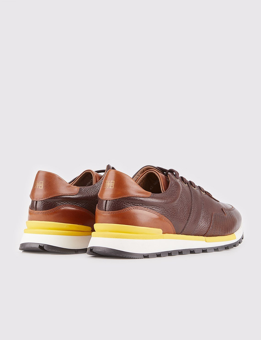 Hakiki Deri Kahverengi Bağcıklı Erkek Günlük Ayakkabı