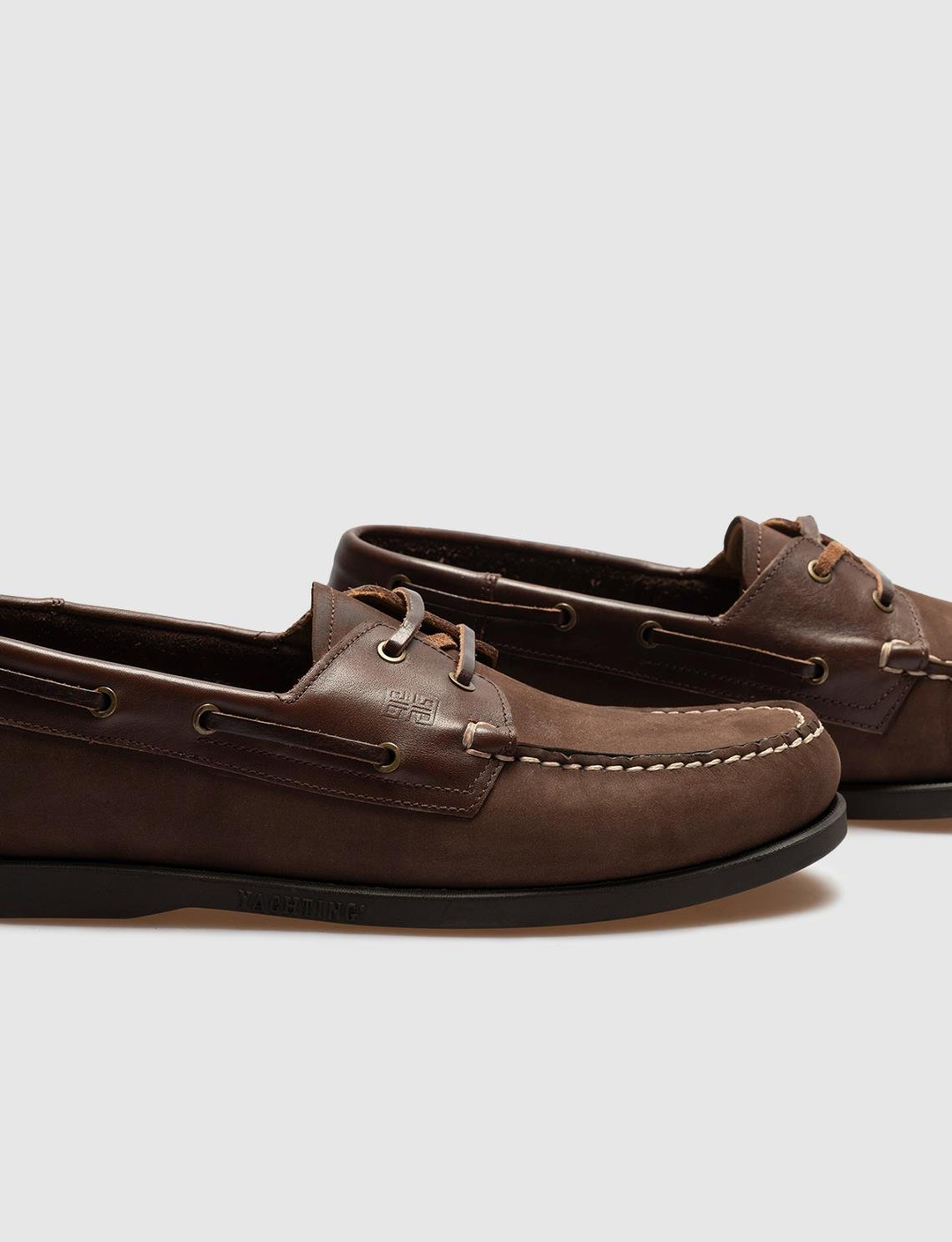 Hakiki Deri Kahverengi Bağcıklı Erkek Tekne Ayakkabısı