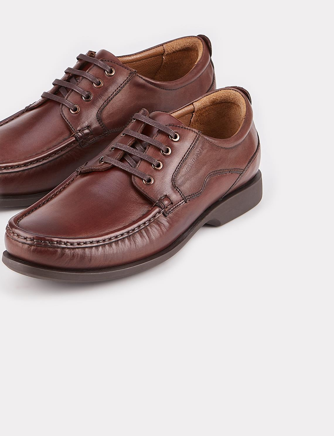 Hakiki Deri Kahverengi Bağcıklı Erkek Günlük Ayakkabı