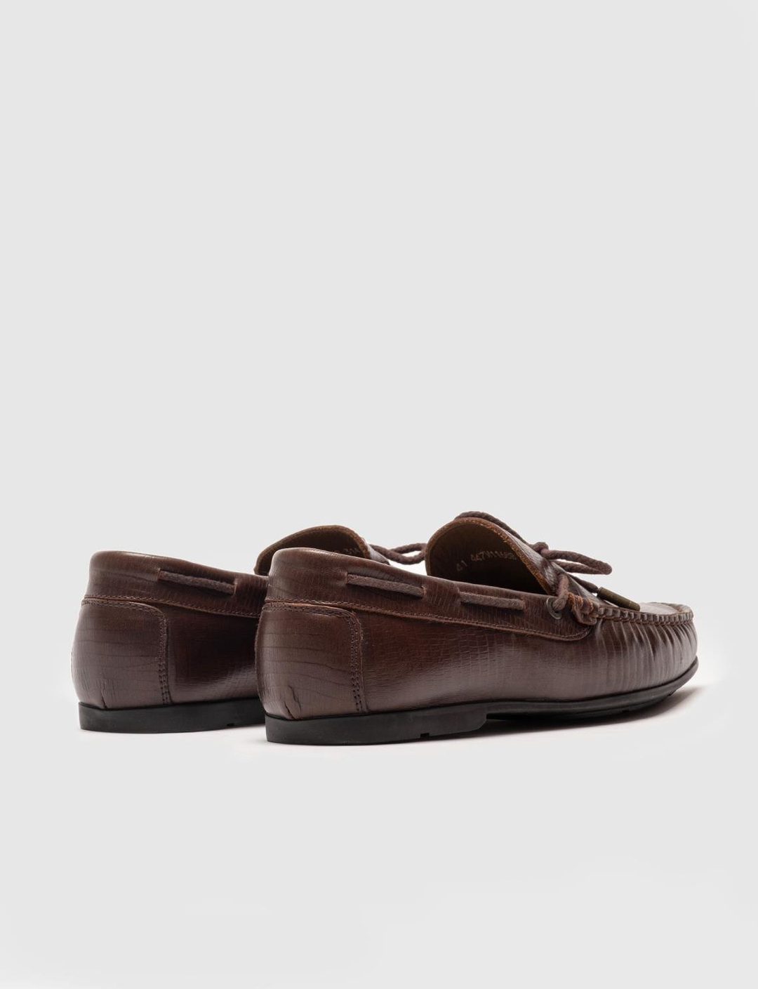 Hakiki Deri Kahverengi Bağcıklı Erkek Loafer Ayakkabı