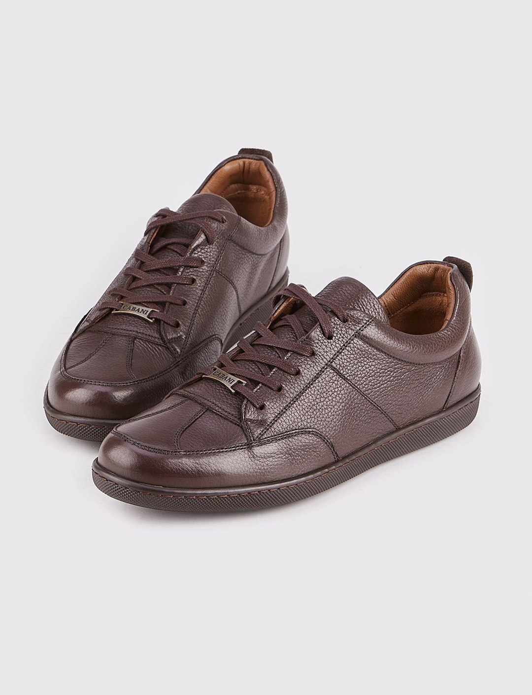 Hakiki Deri Kahverengi Bağcıklı Erkek Günlük Ayakkabı