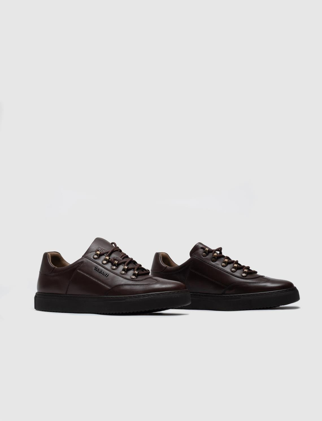 Hakiki Deri Kahverengi Bağcıklı Erkek Spor Ayakkabı