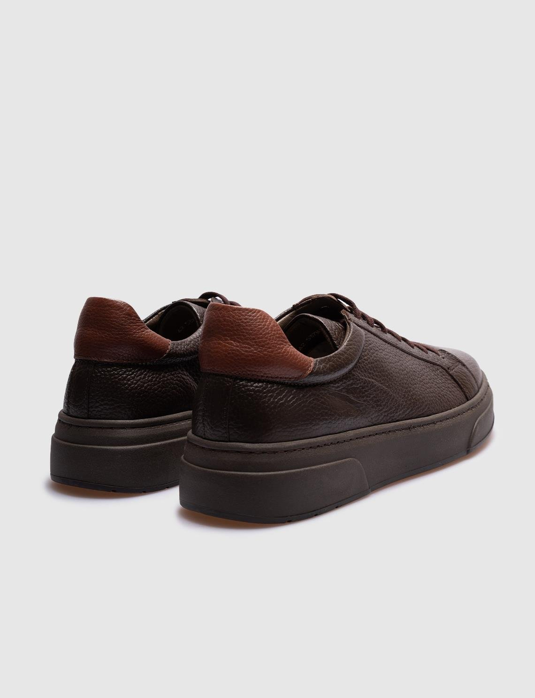 Hakiki Deri Kahverengi Bağcıklı Erkek Günlük Ayakkabı