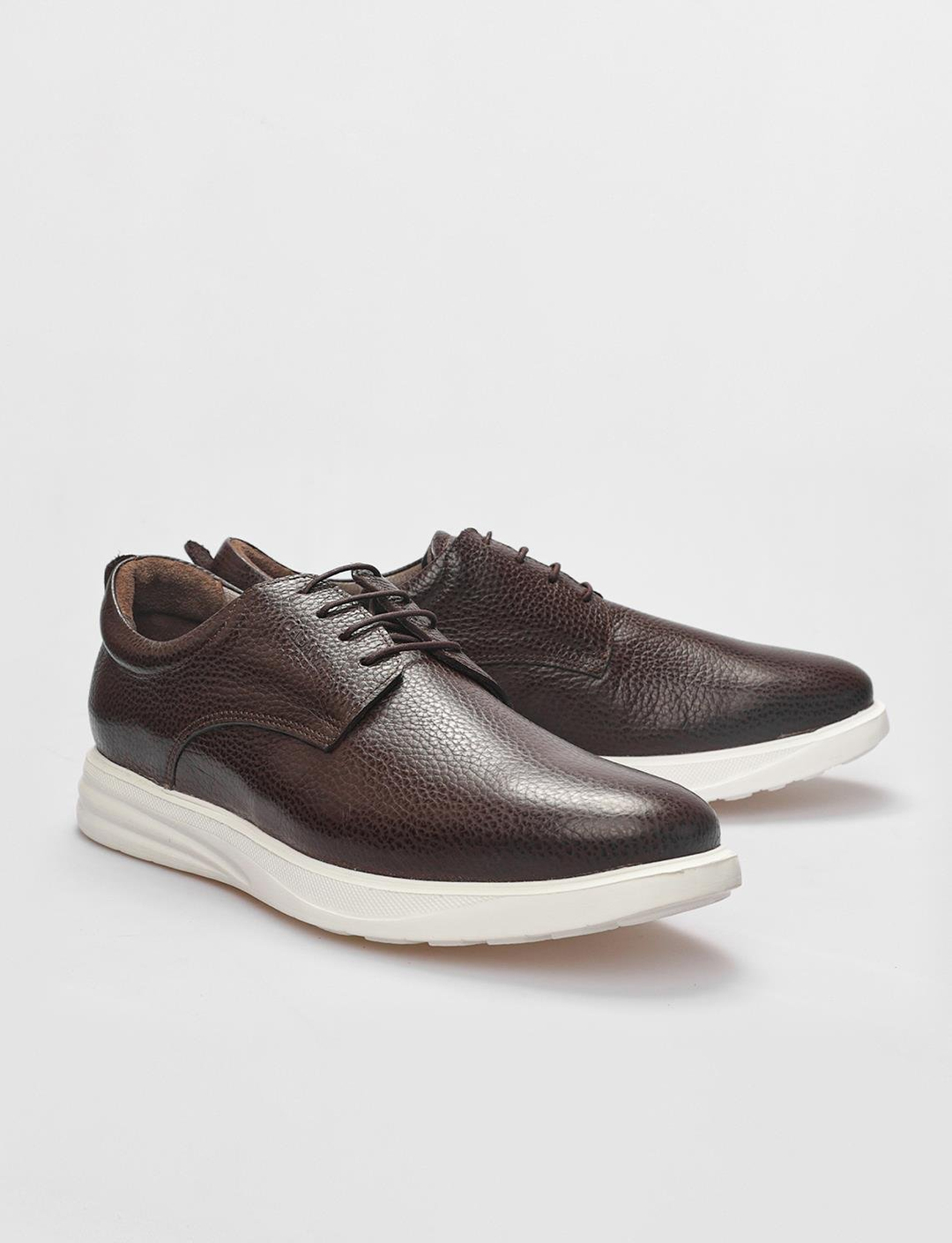 Hakiki Deri Kahverengi Erkek Ayakkabı