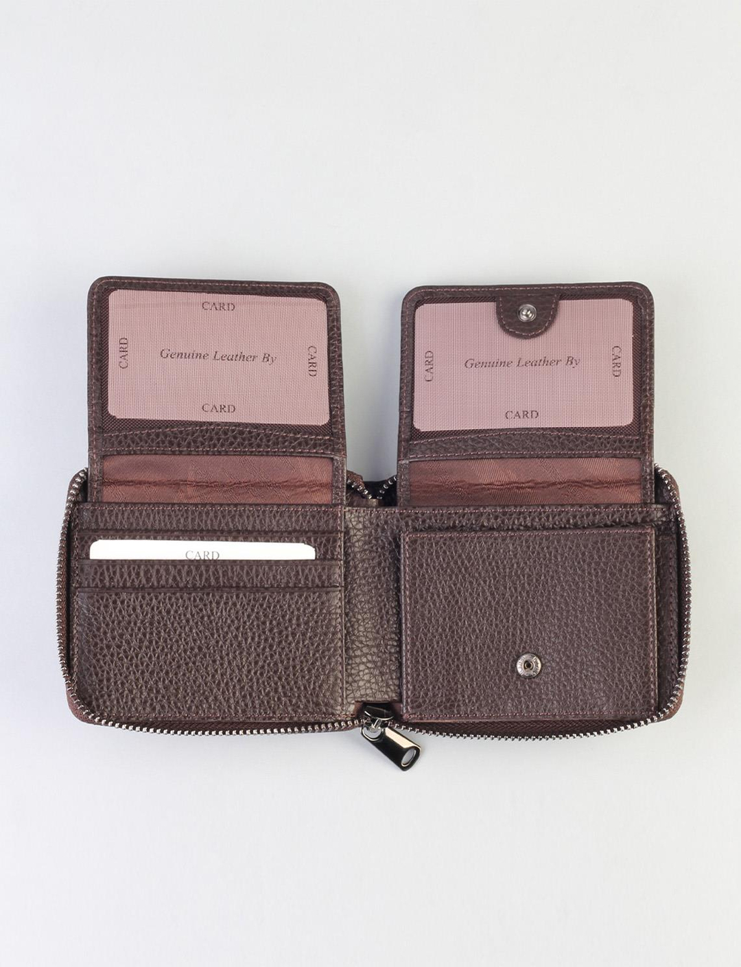 Men Brown Genuine Leather Wallet