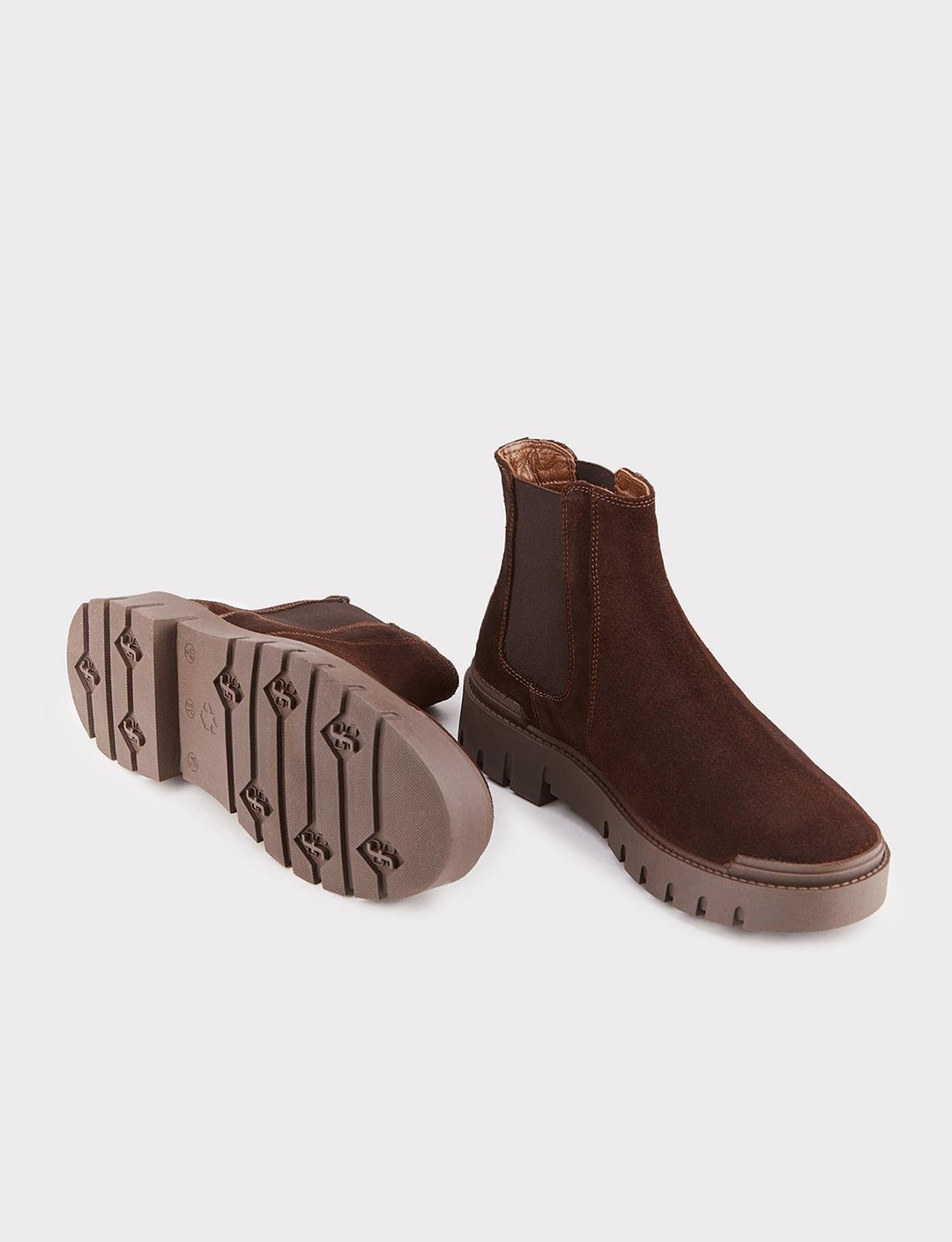 Hakiki Deri Kahverengi Erkek Günlük Bot