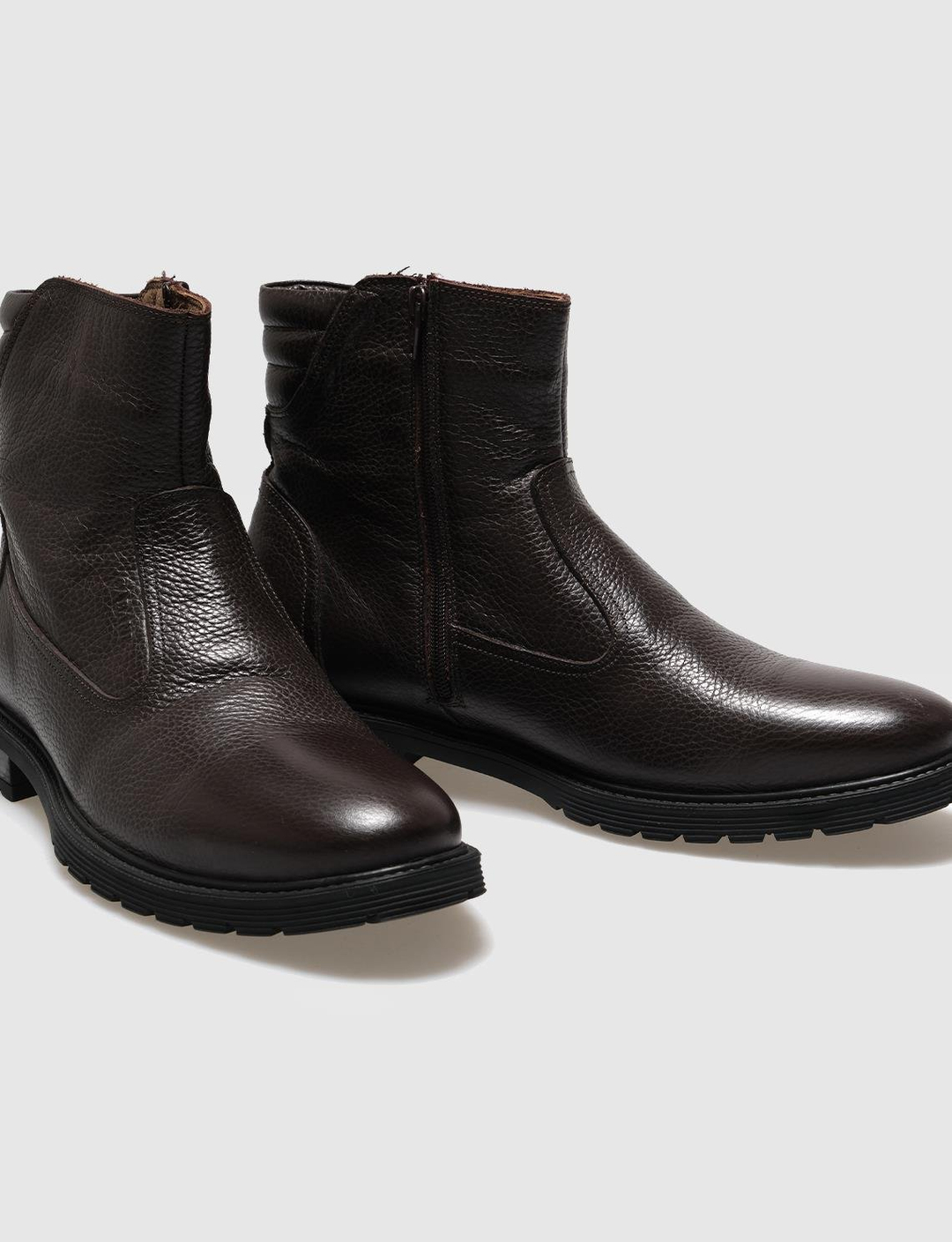 Hakiki Deri Kahverengi Erkek Günlük Bot