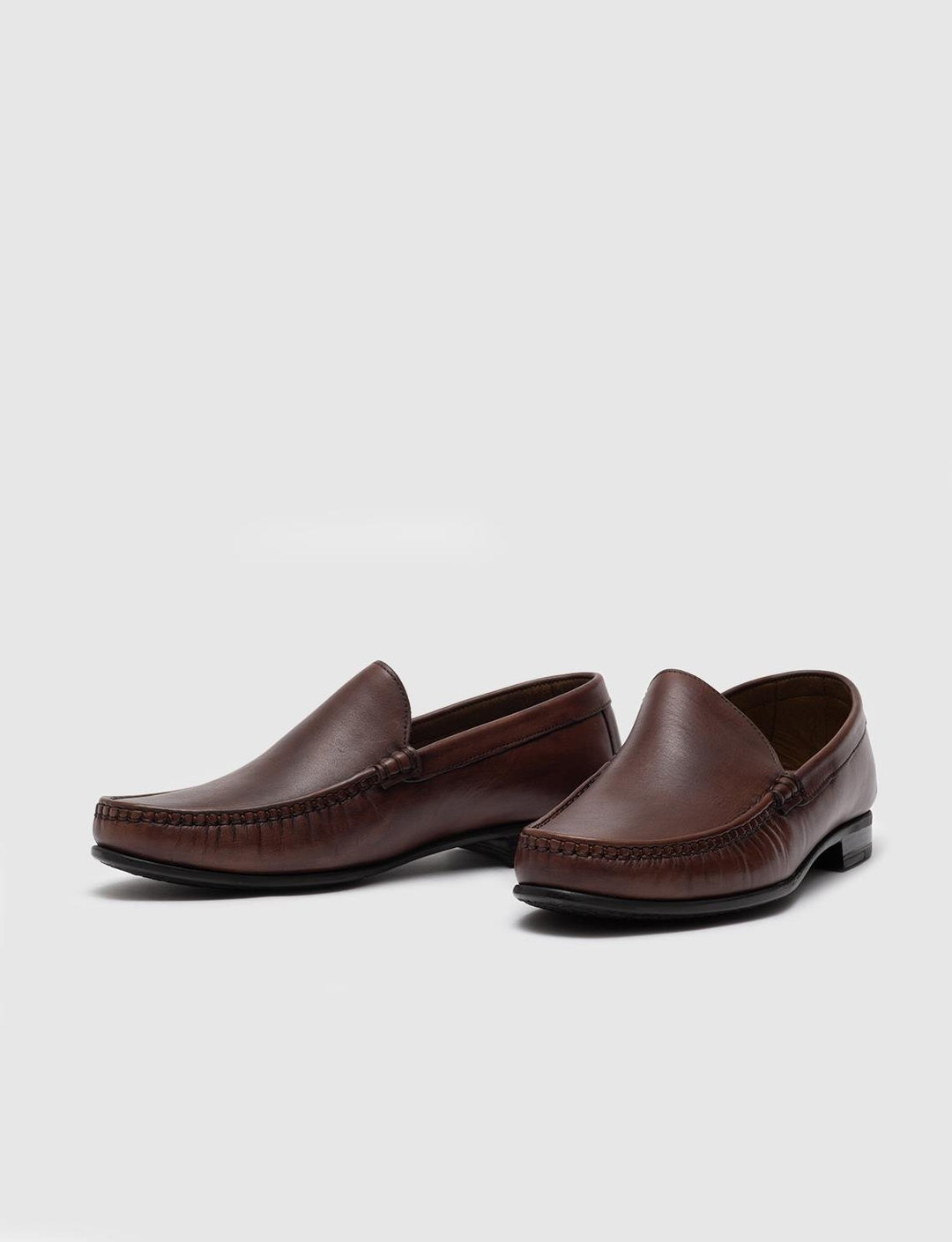 Men Brown Genuine Leather Loafers