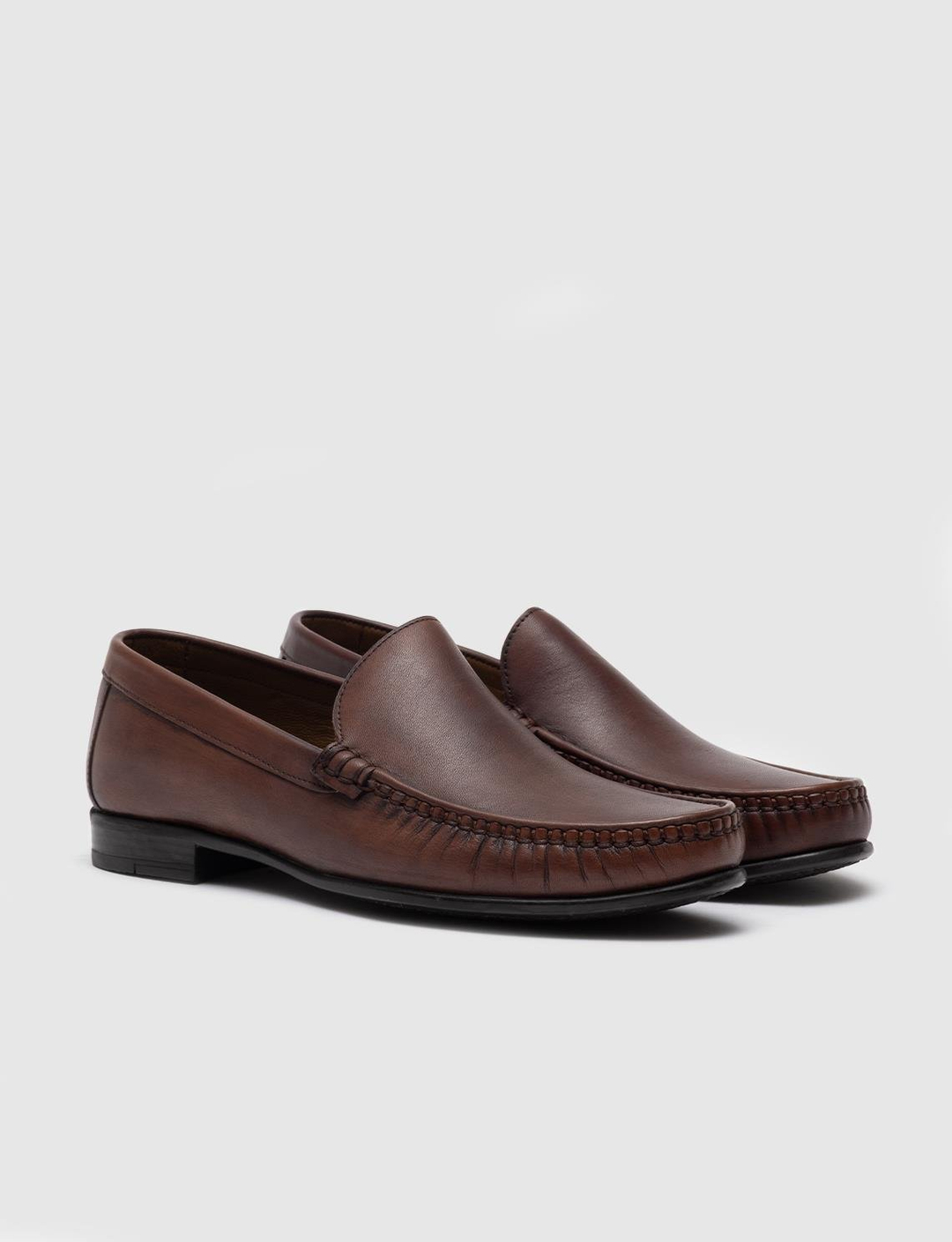 Men Brown Genuine Leather Loafers