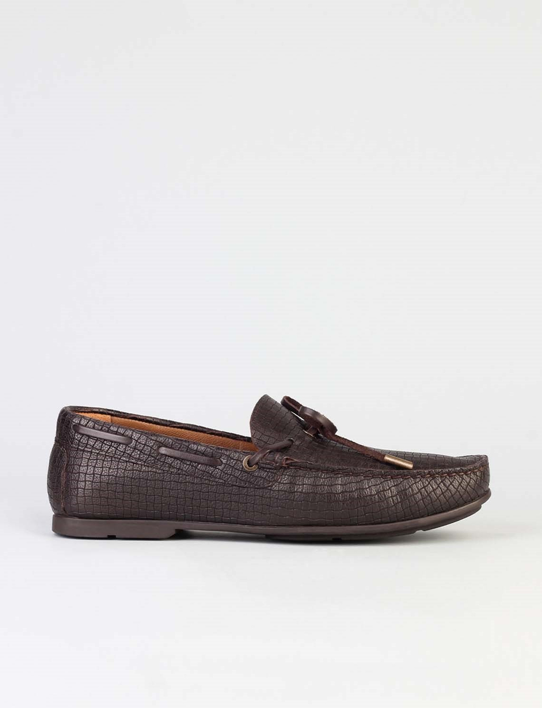 Genuine Leather Brown Men Loafers