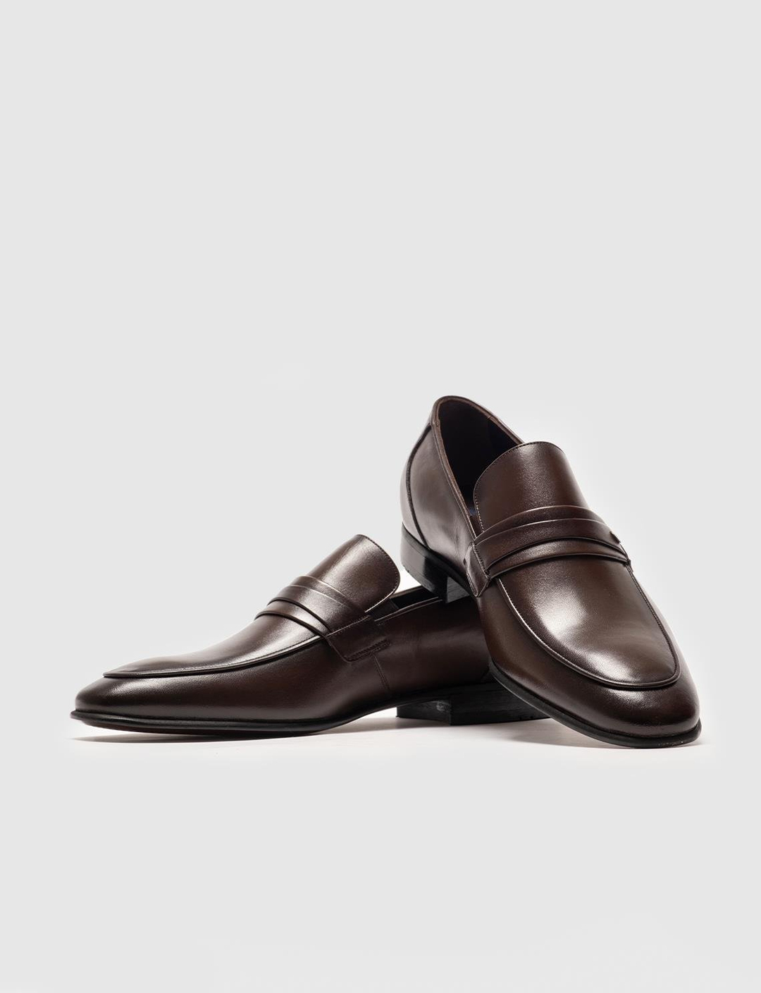 Hakiki Deri Kahverengi Kemerli Erkek Klasik Ayakkabı